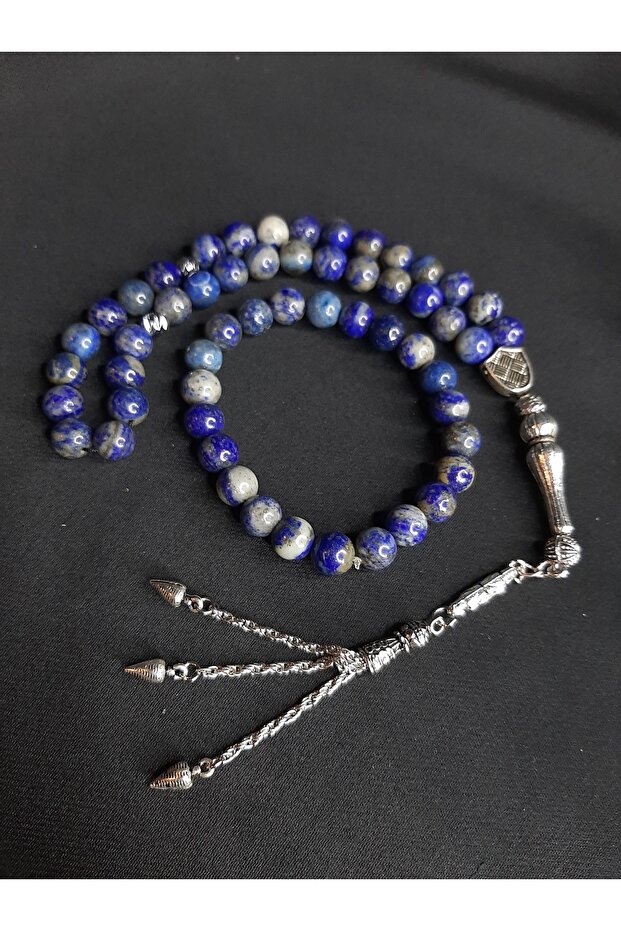 Lapis Lazuli Natural Stone Prayer Beads and Bracelet Set with Stylish Design Will Be Sent in a Box