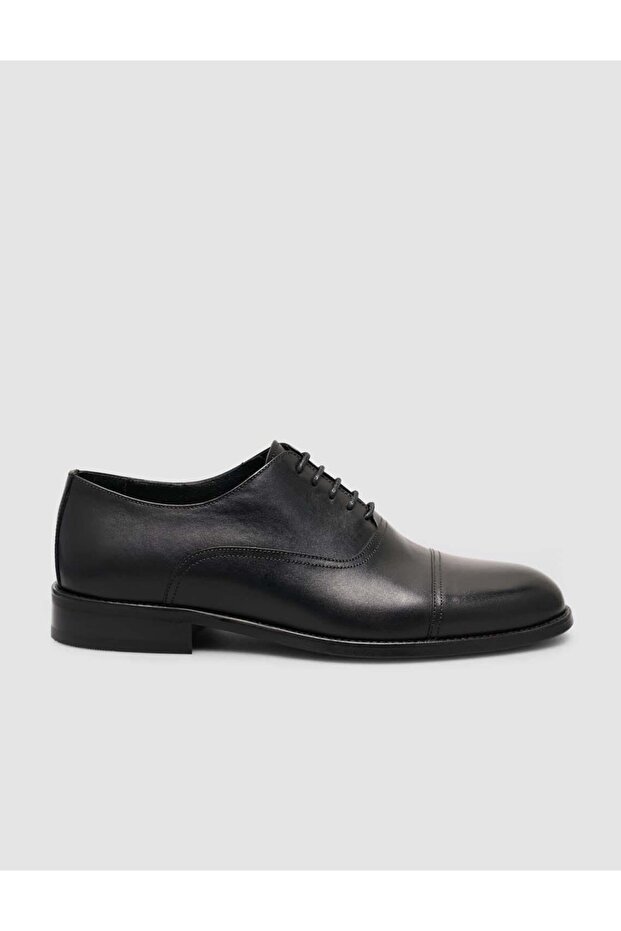 100% Genuine Leather Black Lace-Up Men's Classic Shoes