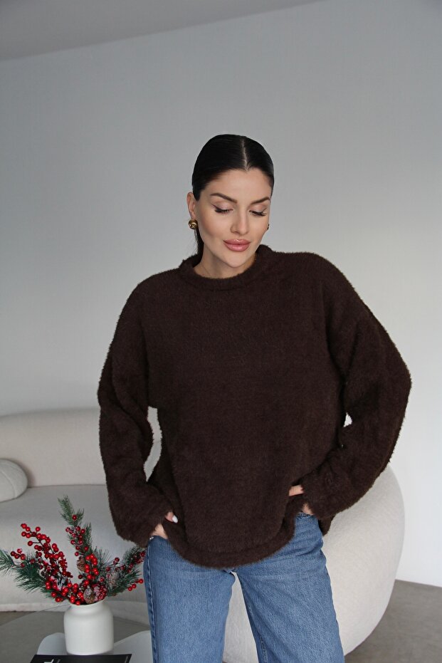 Crew Neck Soft Bearded Oversized Premium Sweater