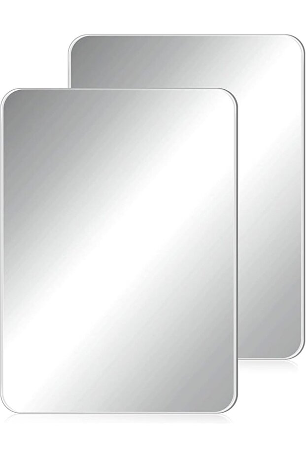 2 Pcs Magnetic Locker Mirror (4 x 5.8 in) Rectangular Magnetic Makeup Mirror