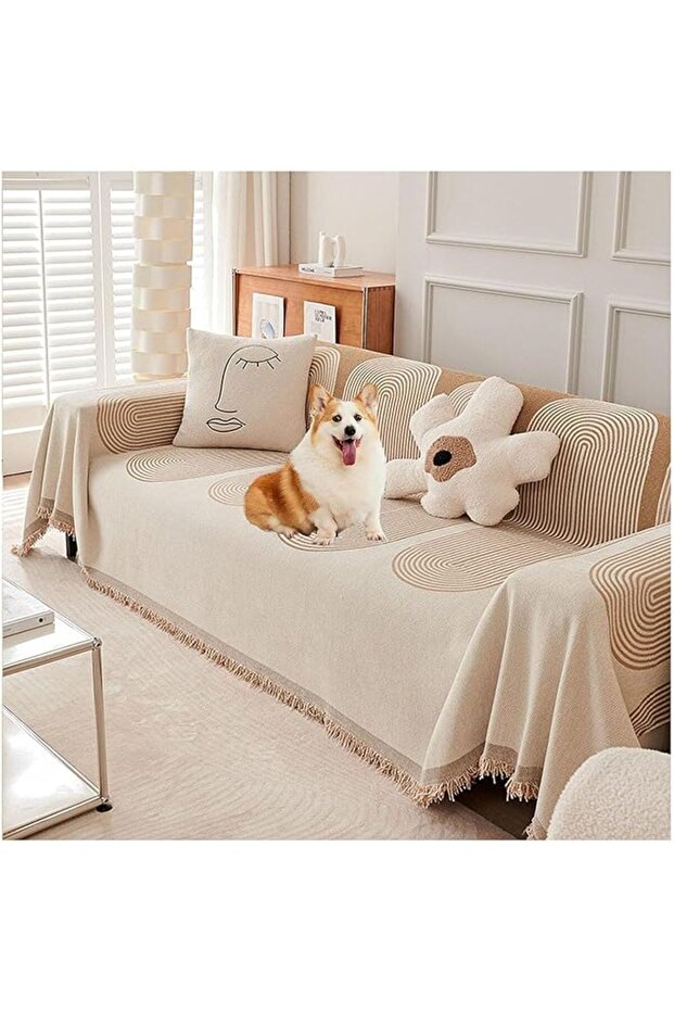 Double Sided Chenille Sofa Cover