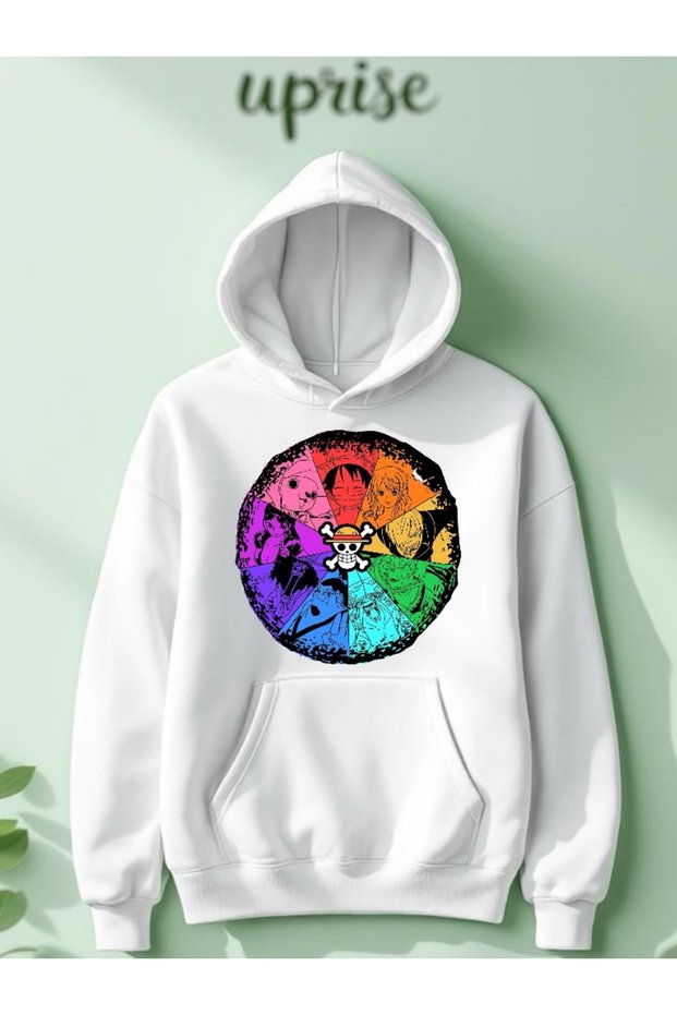 One Piece Printed Cotton 3 Thread O Oversized Sweatshirt