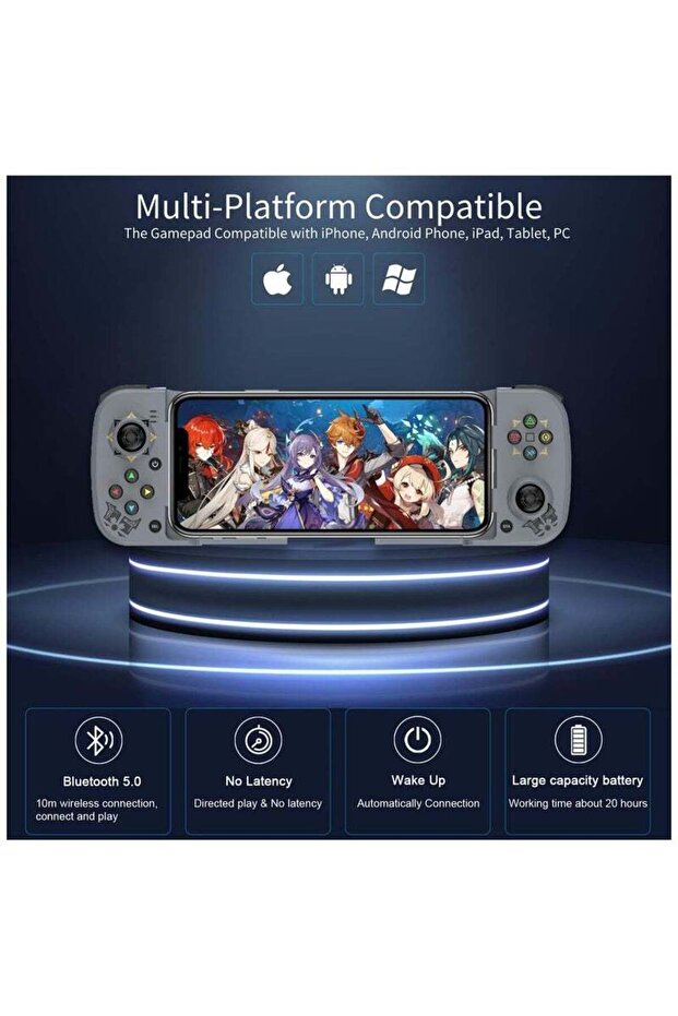 وحدة تحكم ألعاب ميجا دريم للهواتف المحمولة، متوافقة مع أجهزة آيفون، وأندرويد، والكمبيوتر الشخصي. - 2