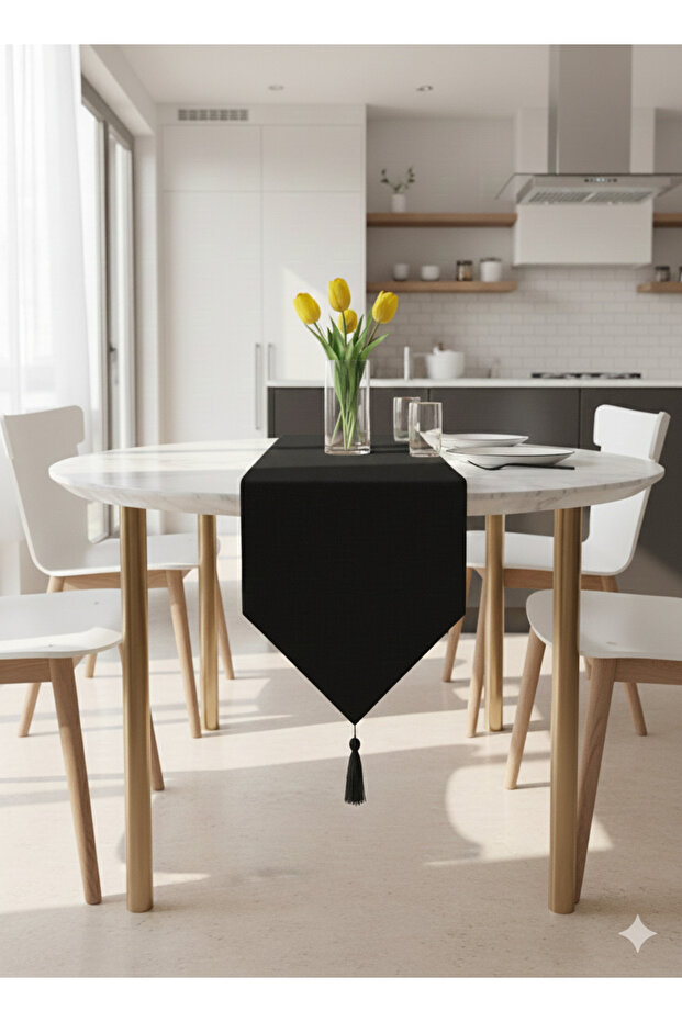 Black Runner Tablecloth