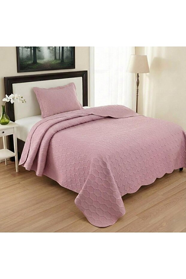 Petek Tek Single Bedspread 180X240 Dried Rose