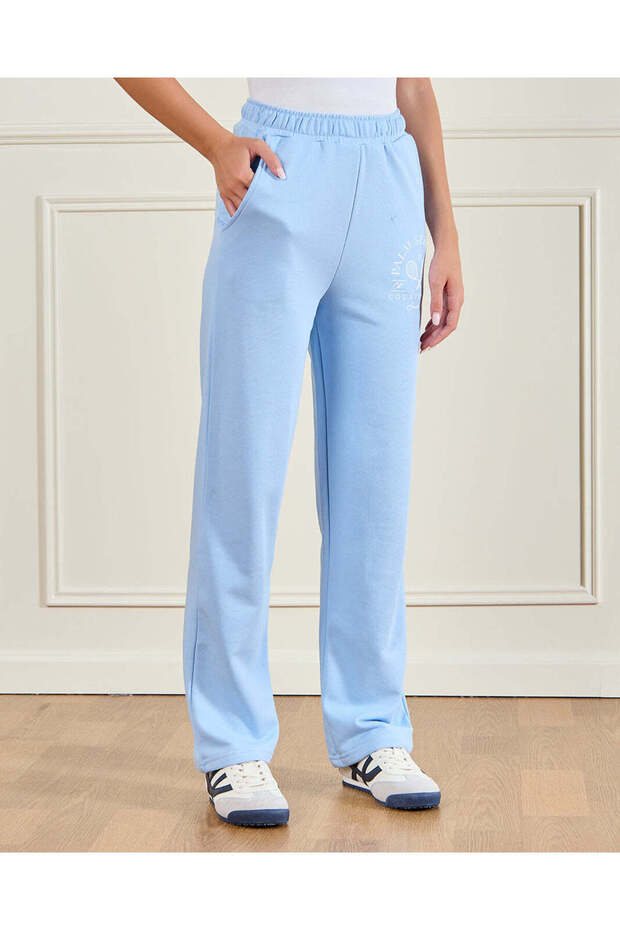 Women Blue Printed Active Pants
