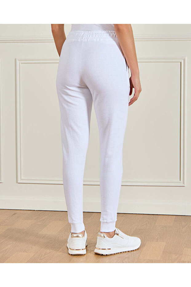 Women White Printed Active Pants - 3