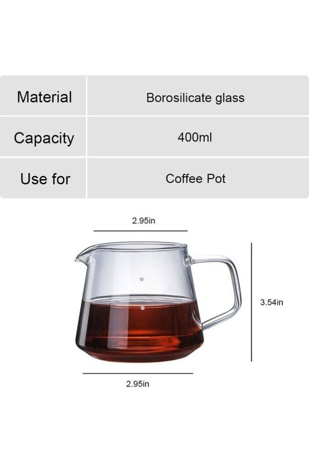طقم ماكينة تحضير القهوة بالتقطير، متعدد الألوان، سعة 600 مل - 6