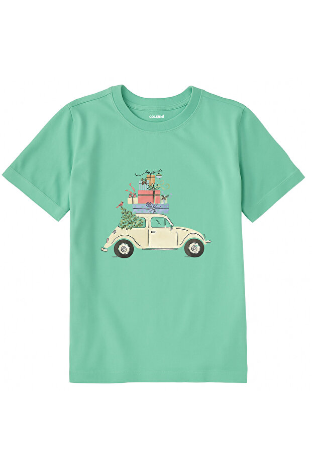 Cotton Fabric Children's T-Shirt – Gift Car Printed