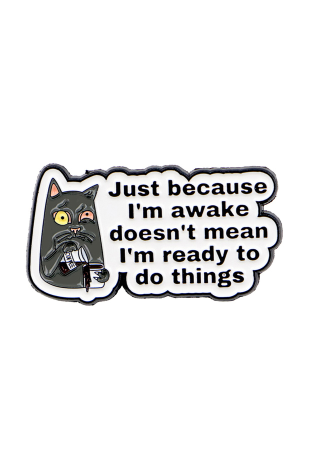 8 Funny ADHD Quotes Enamel Pins Cartoon Animals Cats Brooch Lapel Pin Badge on Backpack Clothing Ac.