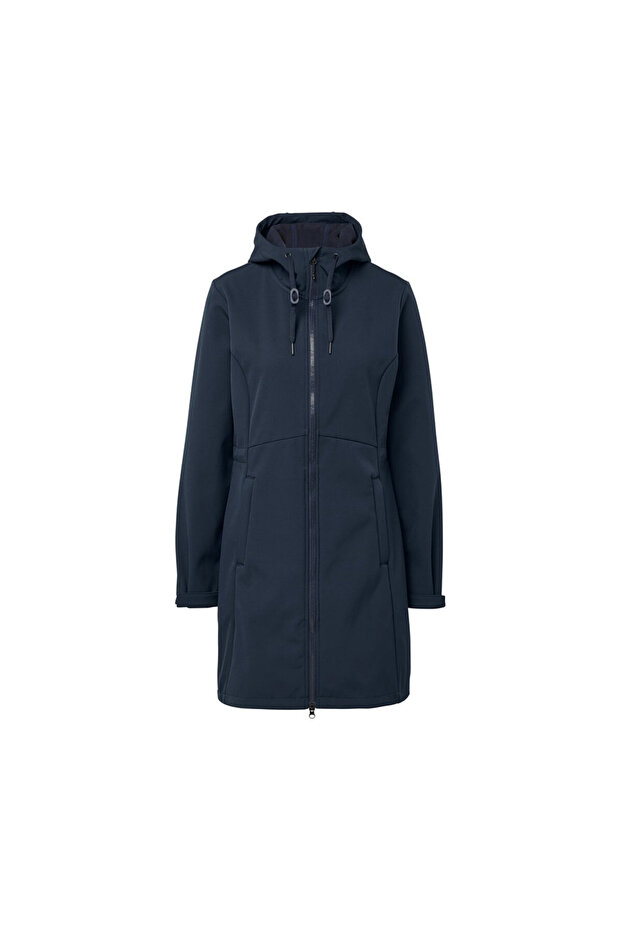 Kadın Softshell Palto, Lacivert - 3