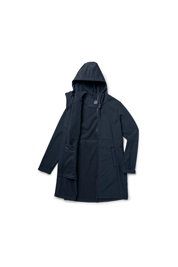 Kadın Softshell Palto, Lacivert - 4