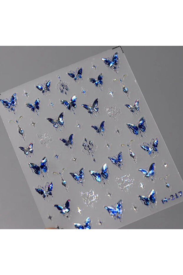 Z06 Golden Thread Butterfly Jelly Series Nail Art Stickers High Quality New Bronzing DIY Manicure De