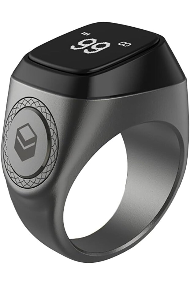 YU WELL iQIBLA Smart Tasbih Zikr Ring- Muslim Prayer- Prayer Timing Reminder OLED Display Tasbih Cou