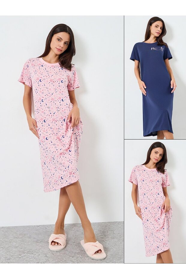 Pack of 2 - Women Printed Slipdress