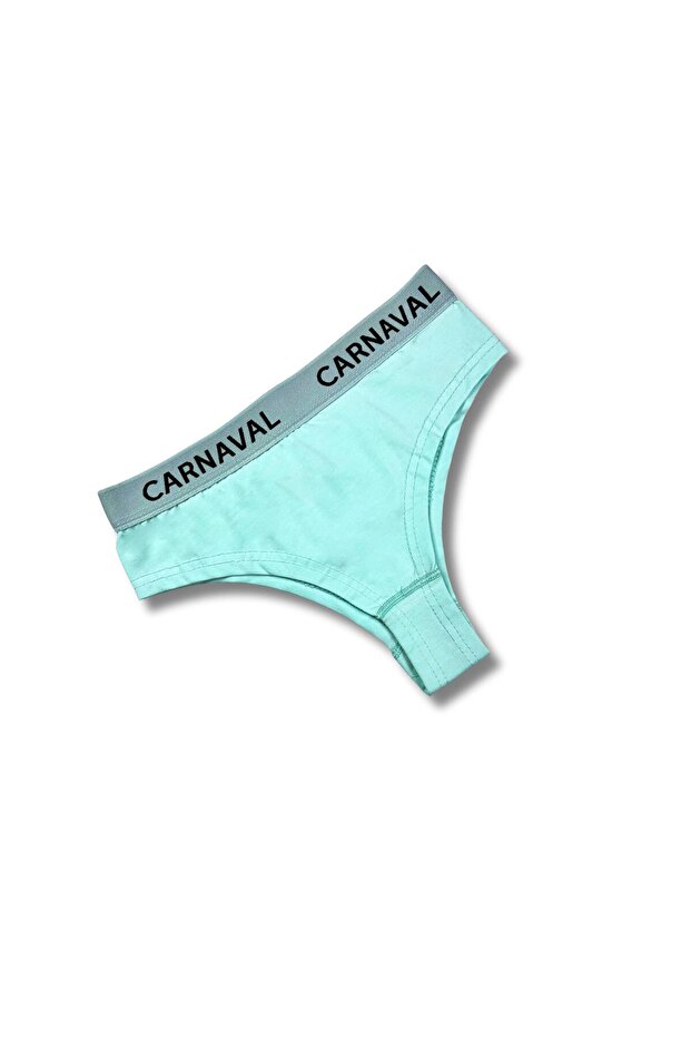 Turquoise Premium Cotton Women's Brazilian Panties