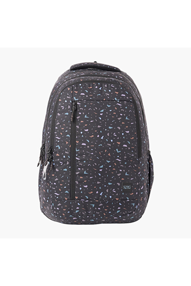 Wiki Printed School Backpack with Adjustable Shoulder Straps - 28x28x50 cms