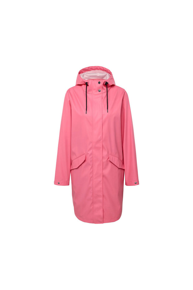 Kadın Yağmurluk, PU, Pembe - 3