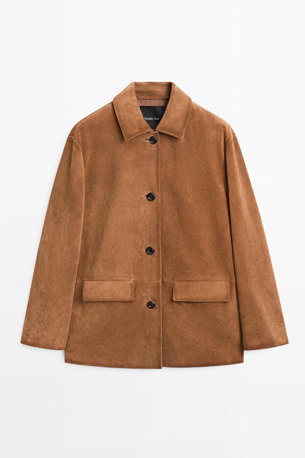 Süet deri ceket - 5