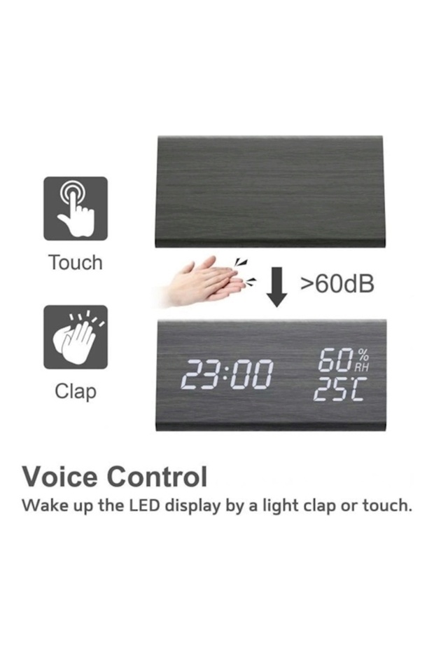 ساعة منبه رقمية متعددة الألوان - 2