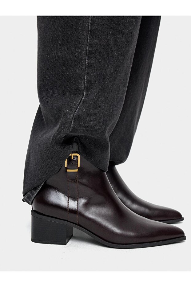 Tokalı Deri Bot - 1