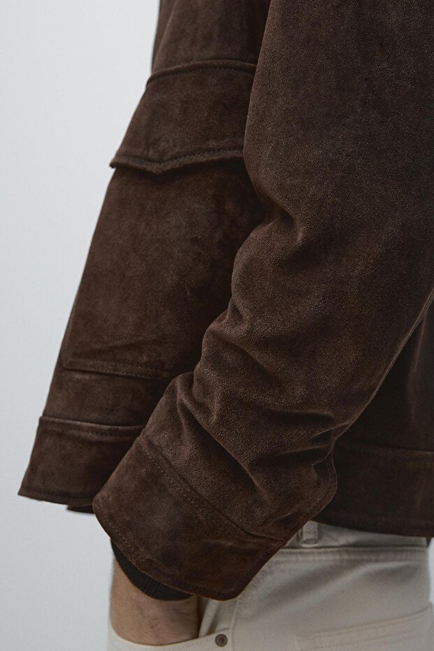 Süet deri ceket - 3