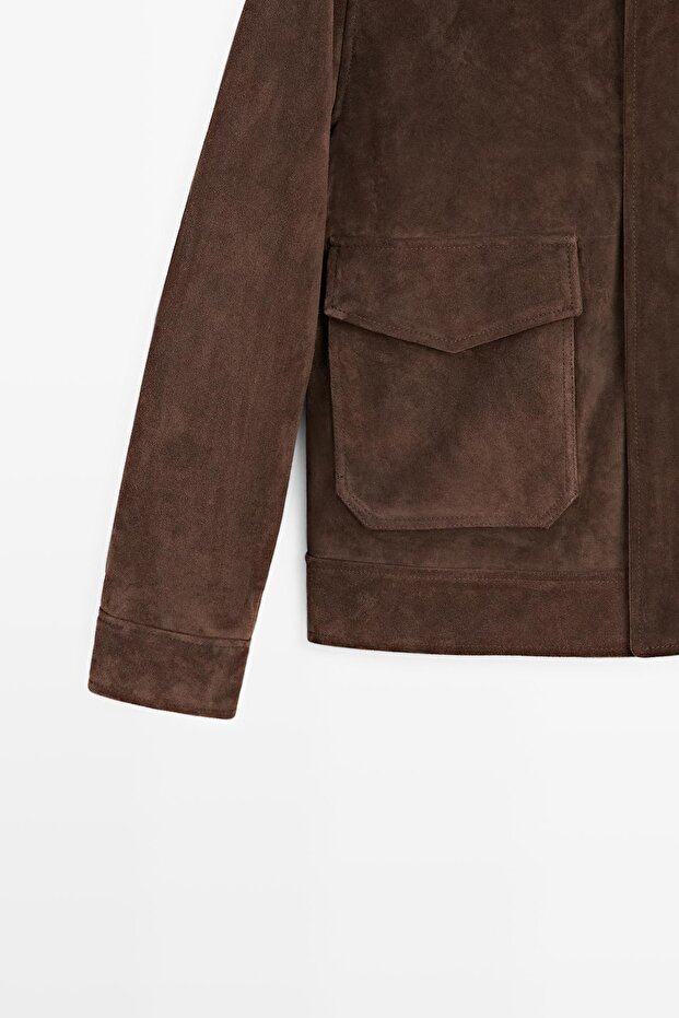 Süet deri ceket - 7