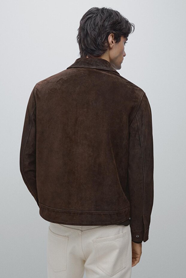 Süet deri ceket - 4