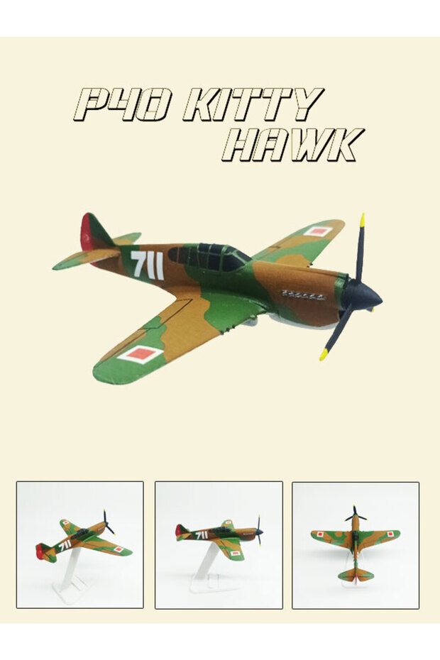 P40 Kitty Hawk 1:72 Model Uçak