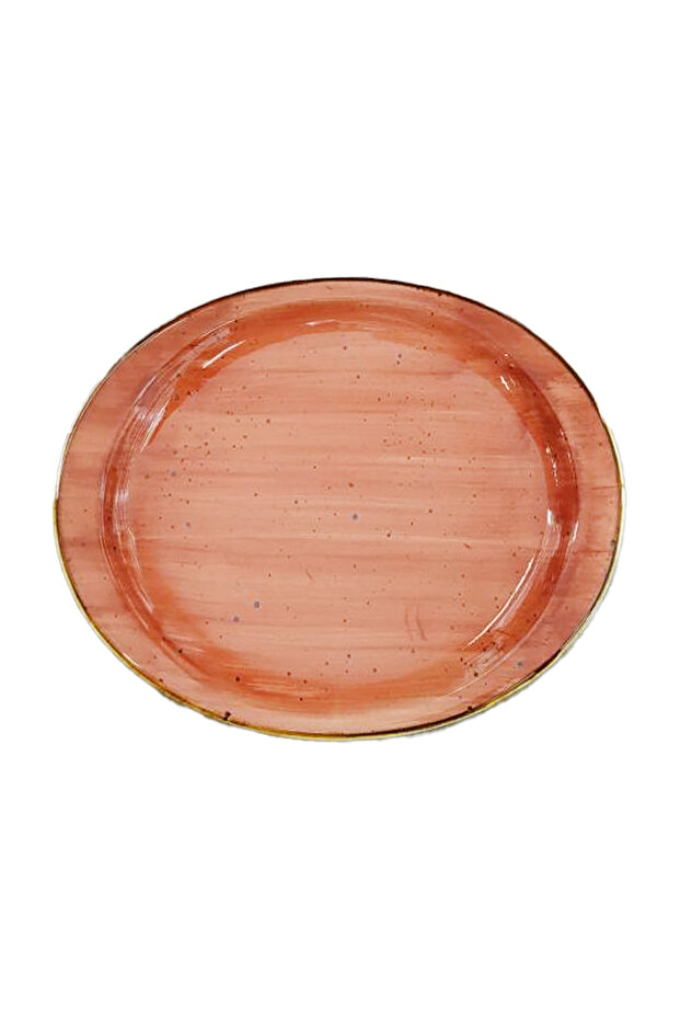 Porcelain Oval Plate, 14 inches