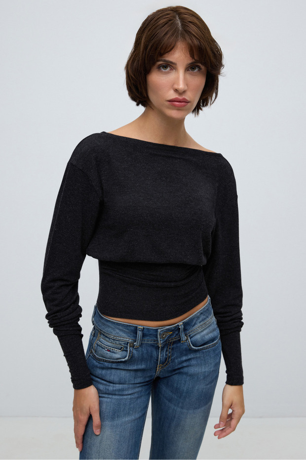 Ellen 90's Triko Bluz - 1