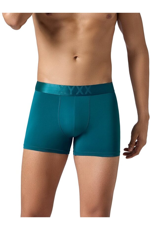 شورت رجالي مطاطي بلون موحد - سريع الجفاف 8 مرات - 1