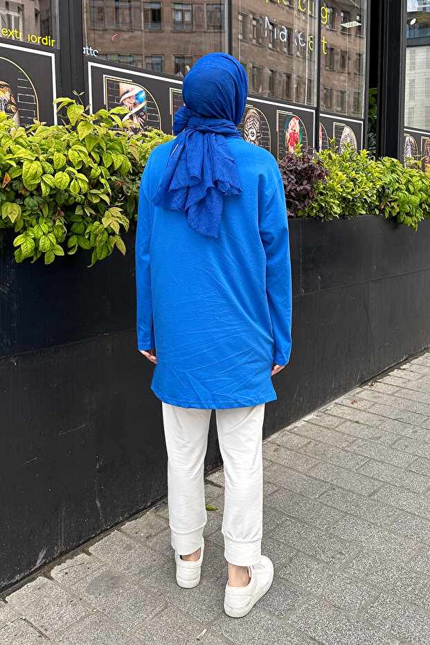 Basic Of Oven Sweat - Mavi - 6