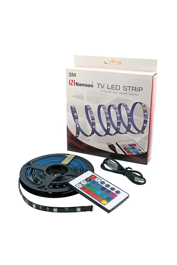 TV LED Strip with Remote Control, 3 m, NA7129