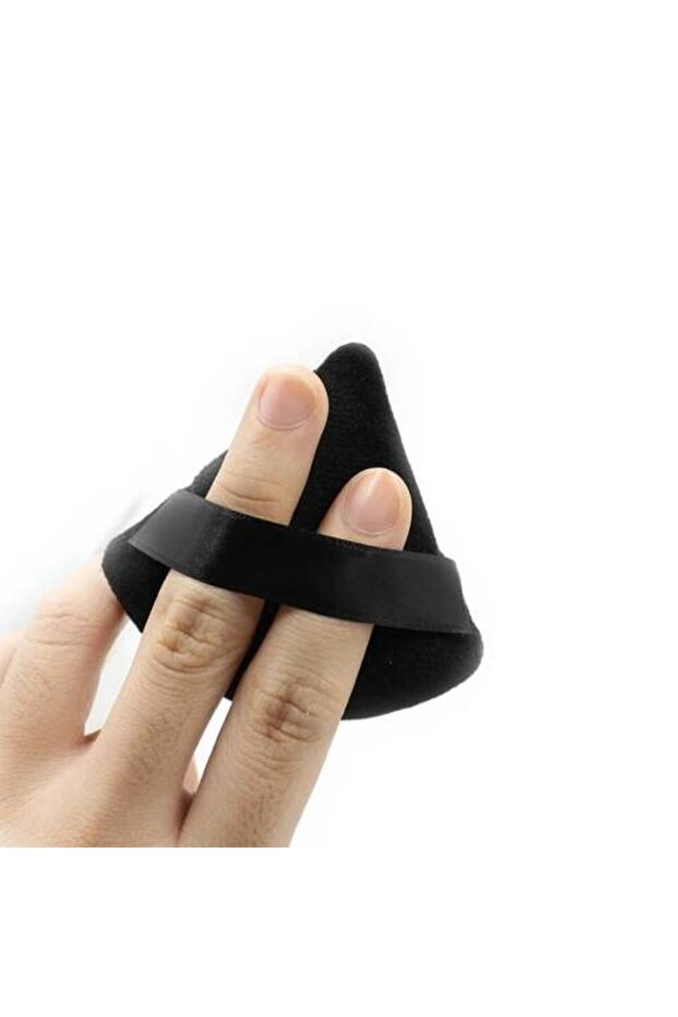 Reusable Triangle Makeup Sponge, Black, - 4