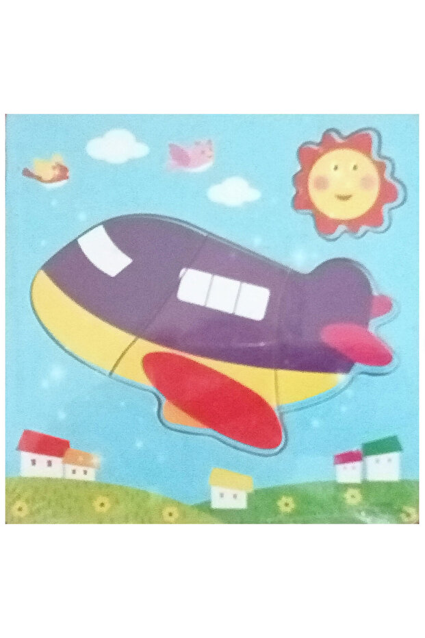 Tiny Airplane 3-Piece Wooden Puzzle Jigsaw Puzzle Pazıl