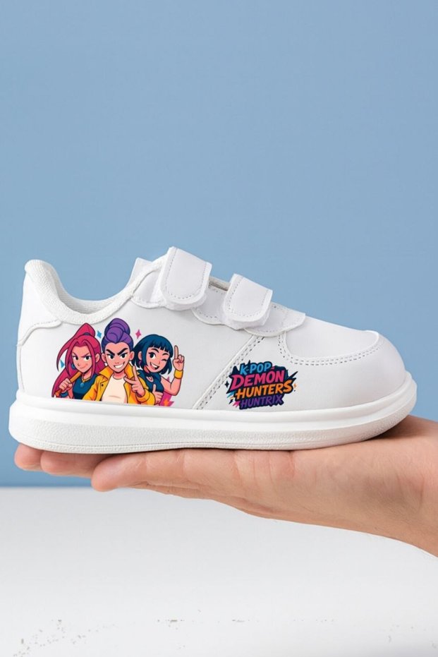 Comfortable Sole Lightweight Flexible Demon Hunters Printed Children's Sports Shoes