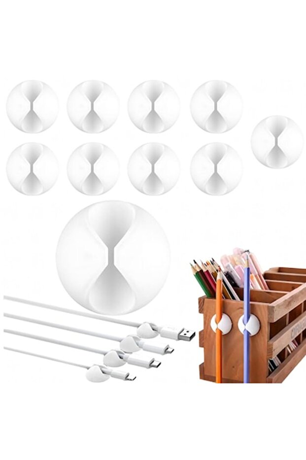 Set de 10 organizatoare de cabluri CableMaster Mini - 1