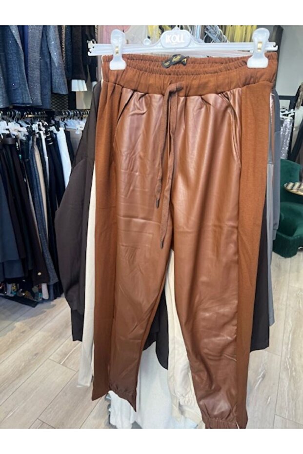 SUNİ DERİLİ PANTOLON - 1