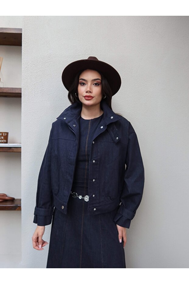 Bomber Denim Ceket - 2