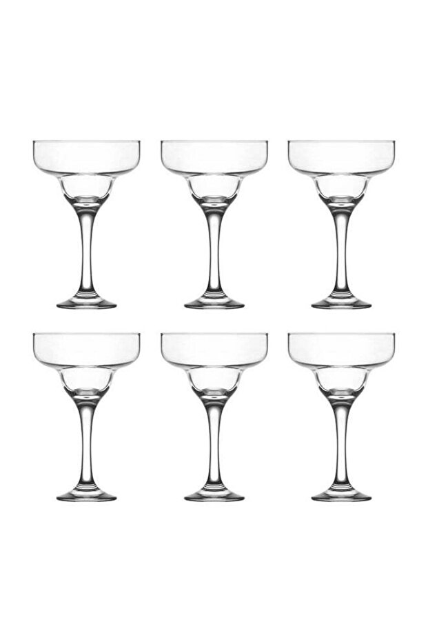 6-Piece Misket Goblet Set Clear 295ml