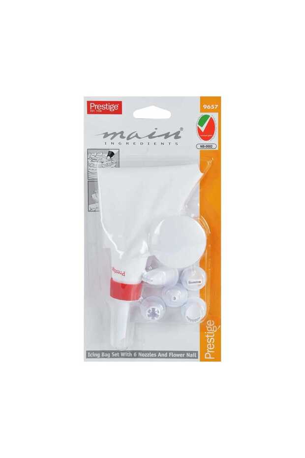 Icing Bag with 6 Plastic Nozzles