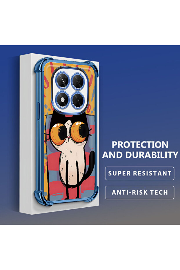 حافظة حماية من السيليكون الشفاف المتوافقة مع هاتف Xiaomi Redmi Note 14 Pro 4G بأنماط القطط الصغيرة - 1