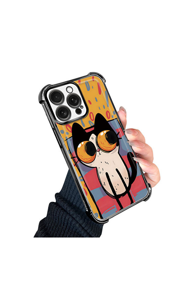 حافظة واقية من السيليكون الشفاف المتوافقة مع هاتف iPhone 15 Pro Max بأنماط القطط الصغيرة - 4