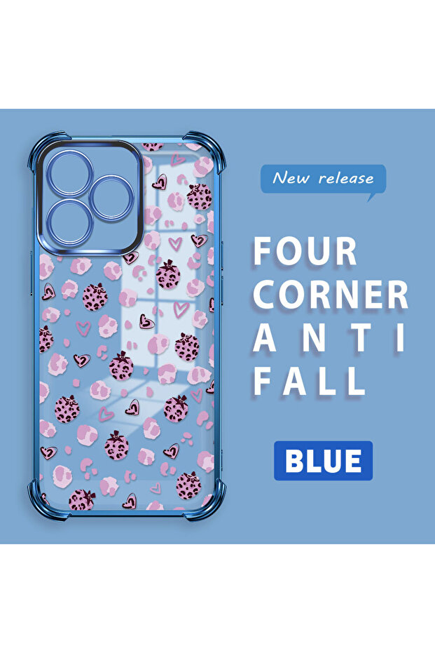 حافظة حماية من السيليكون الشفاف المتوافقة مع Realme Note 50 بأنماط الفراولة - 1