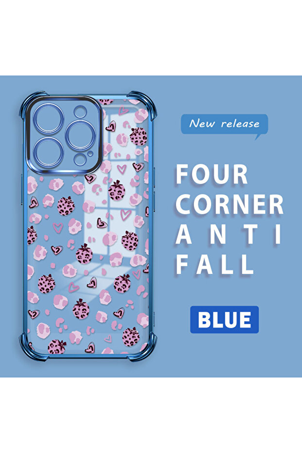 حافظة واقية من السيليكون الشفاف المتوافقة مع هاتف iPhone 16 Pro بأنماط الفراولة - 1