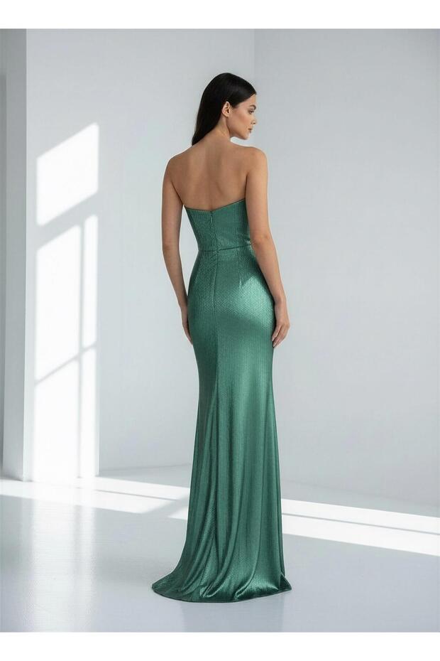 6113SIM STRAPTEZ SİMLİ ELBİSE - 2