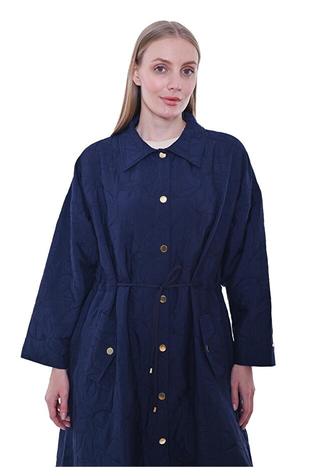 Leaf Belli Drawstring Cap Dark Blue - 1