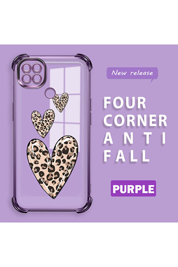 حافظة حماية من السيليكون الشفاف المتوافقة مع Xiaomi Redmi 9C بأنماط الفهد - 2