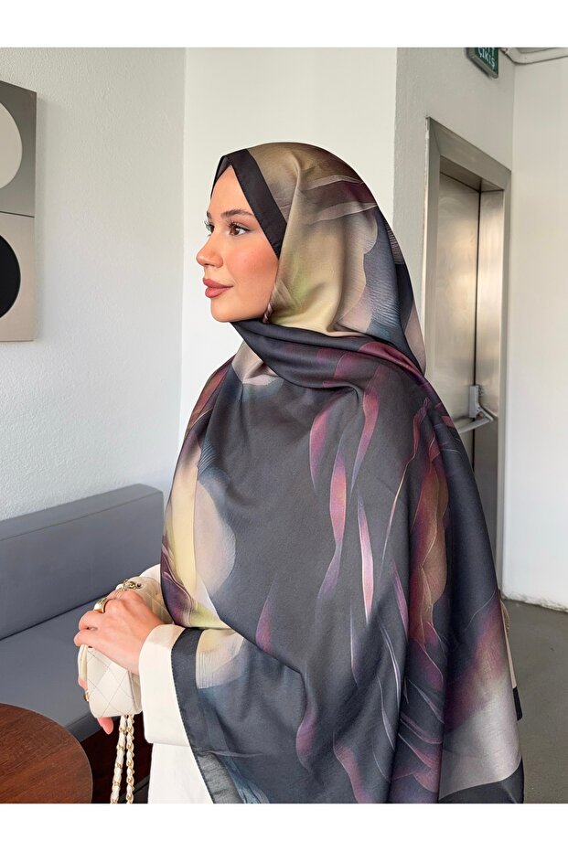 شال قطني ناعم منقوش من سلسلة مارلين ps194